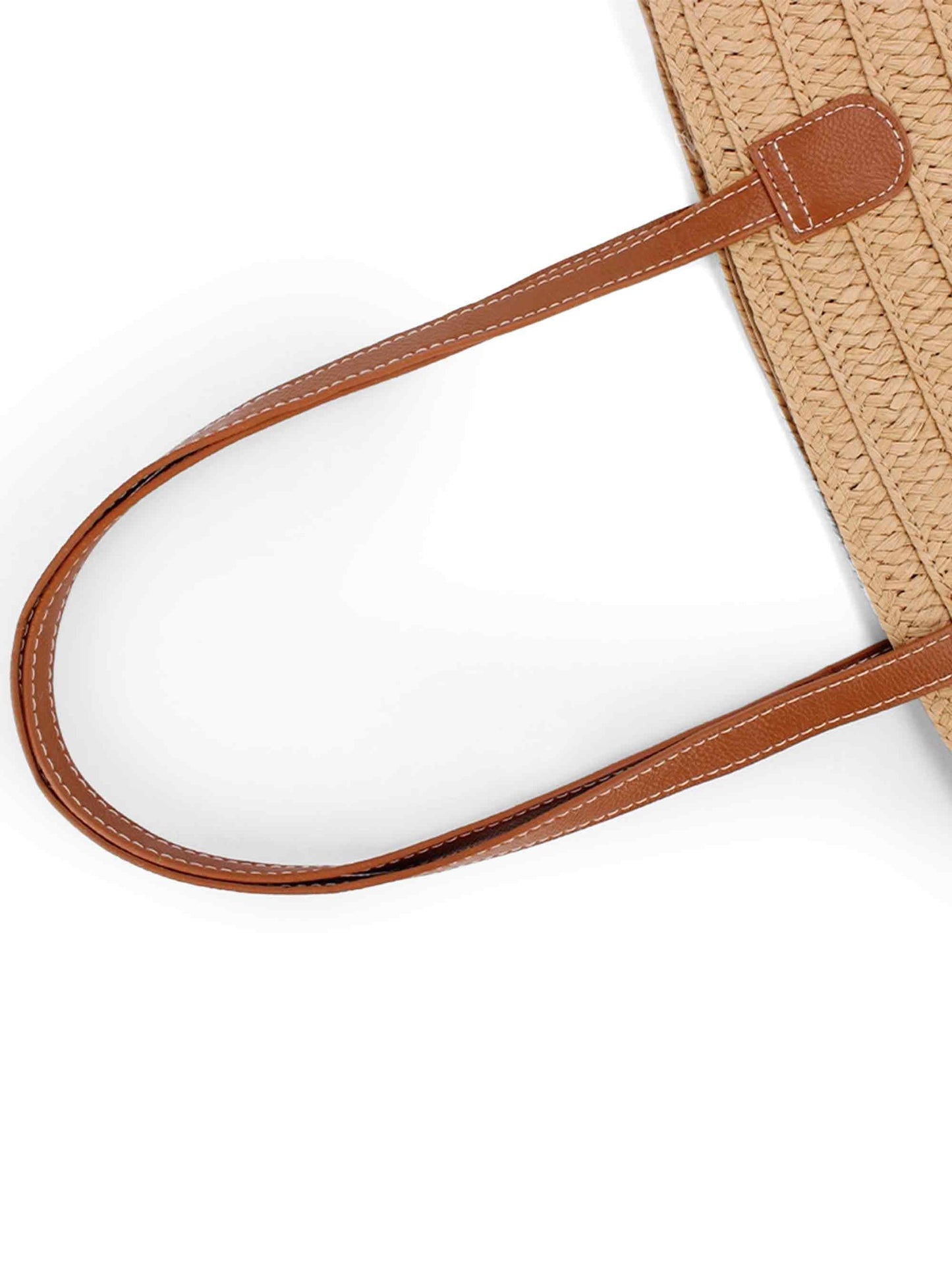 Flat Strap Trapezoid Tote