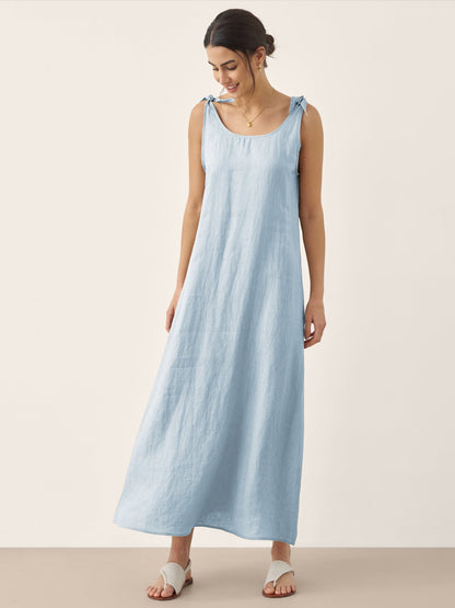 100% Linen Camisole Dress QEARL