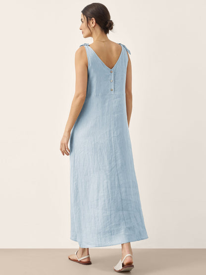 100% Linen Camisole Dress QEARL