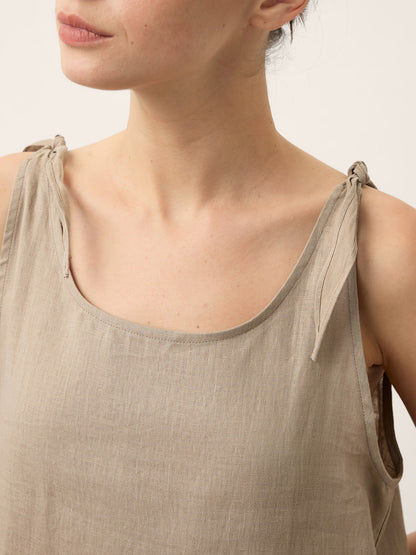 100% Linen Camisole Dress QEARL