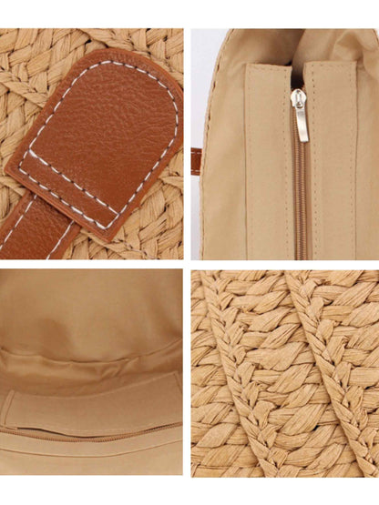 Flat Strap Trapezoid Tote