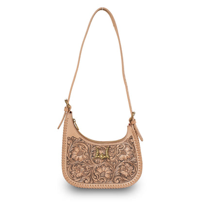 Handtooled Dannia Medium Purse - Slant Form