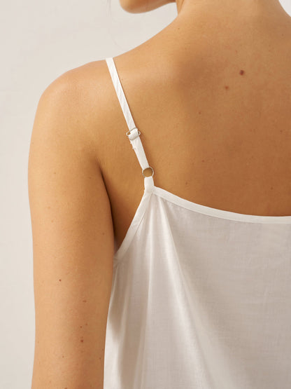 Linen V-Neck Cover-Up and Slip Dress Set CASS
