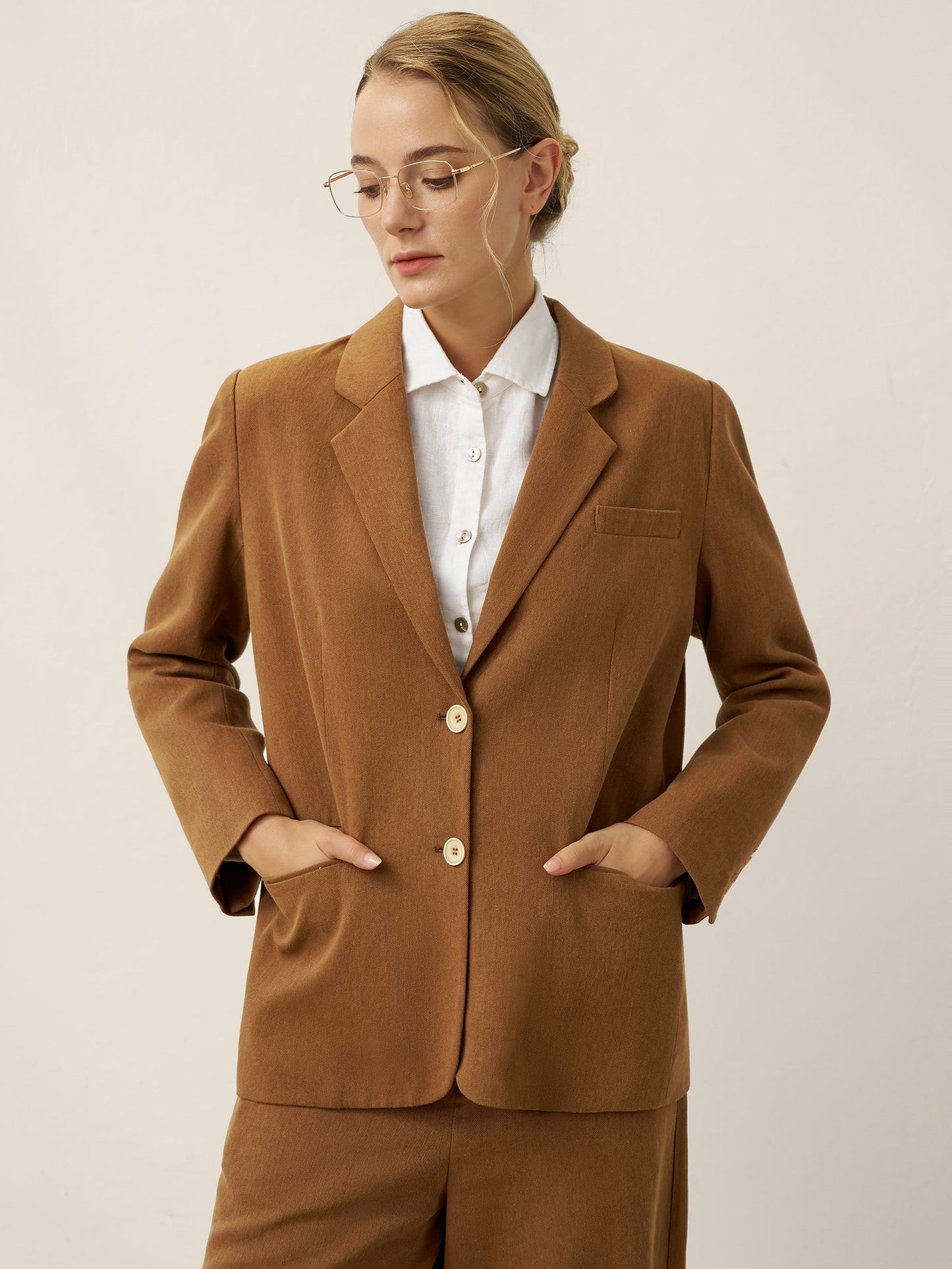 Lyocell Linen Tailored Blazer CASSIDY