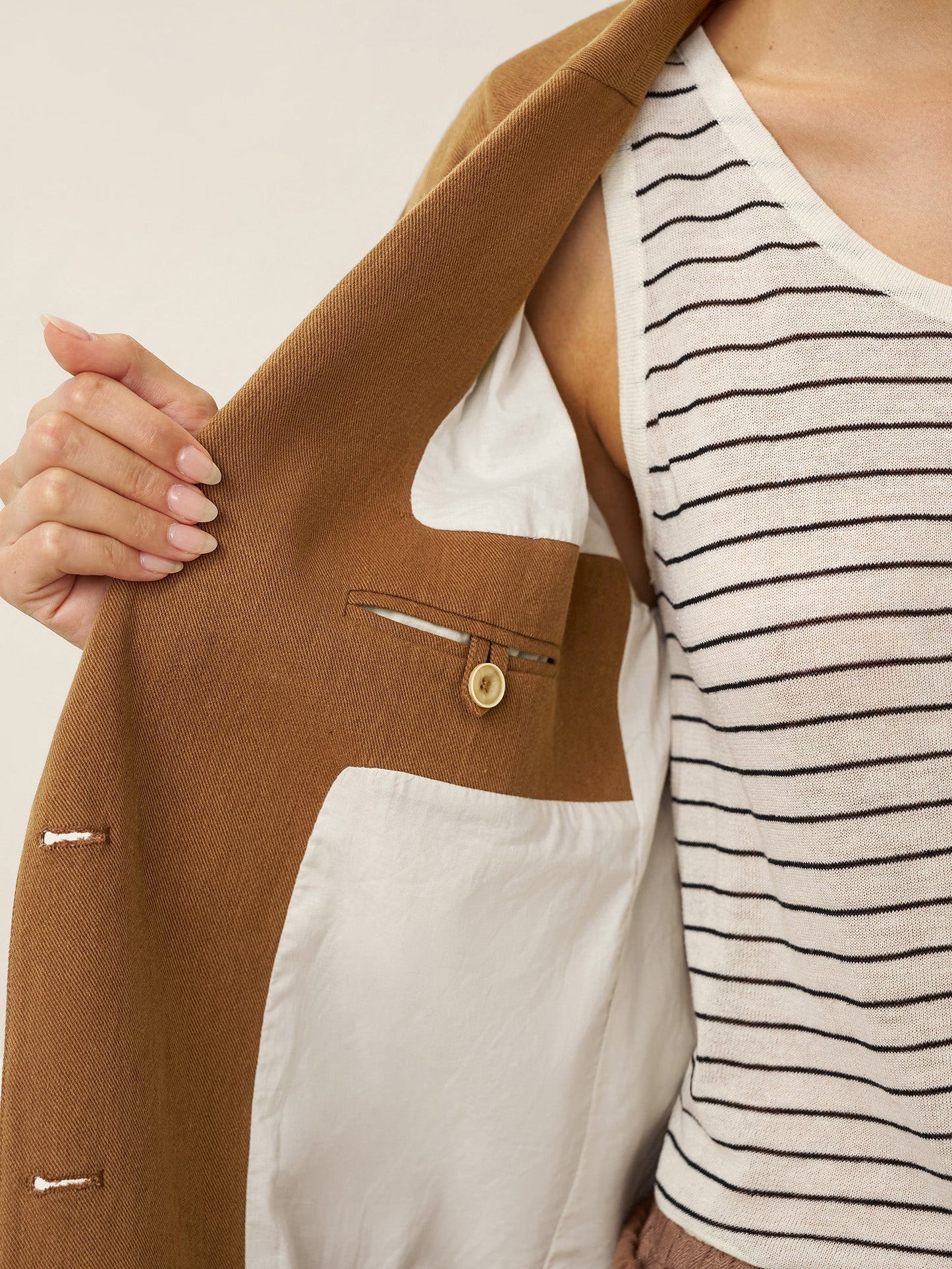 Lyocell Linen Tailored Blazer CASSIDY