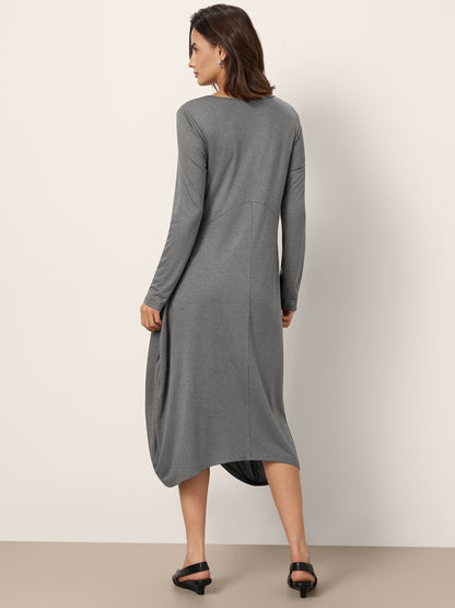 Wool Cocoon Curved Waist Mini Dress FARRAH
