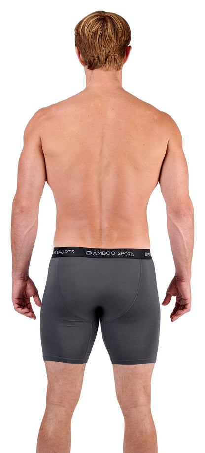 Men's 6" Inseam Bamboo Rayon Boxer Briefs - 4 Pack