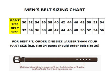 Modern Western Leather Belt