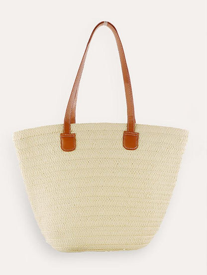 Flat Strap Trapezoid Tote