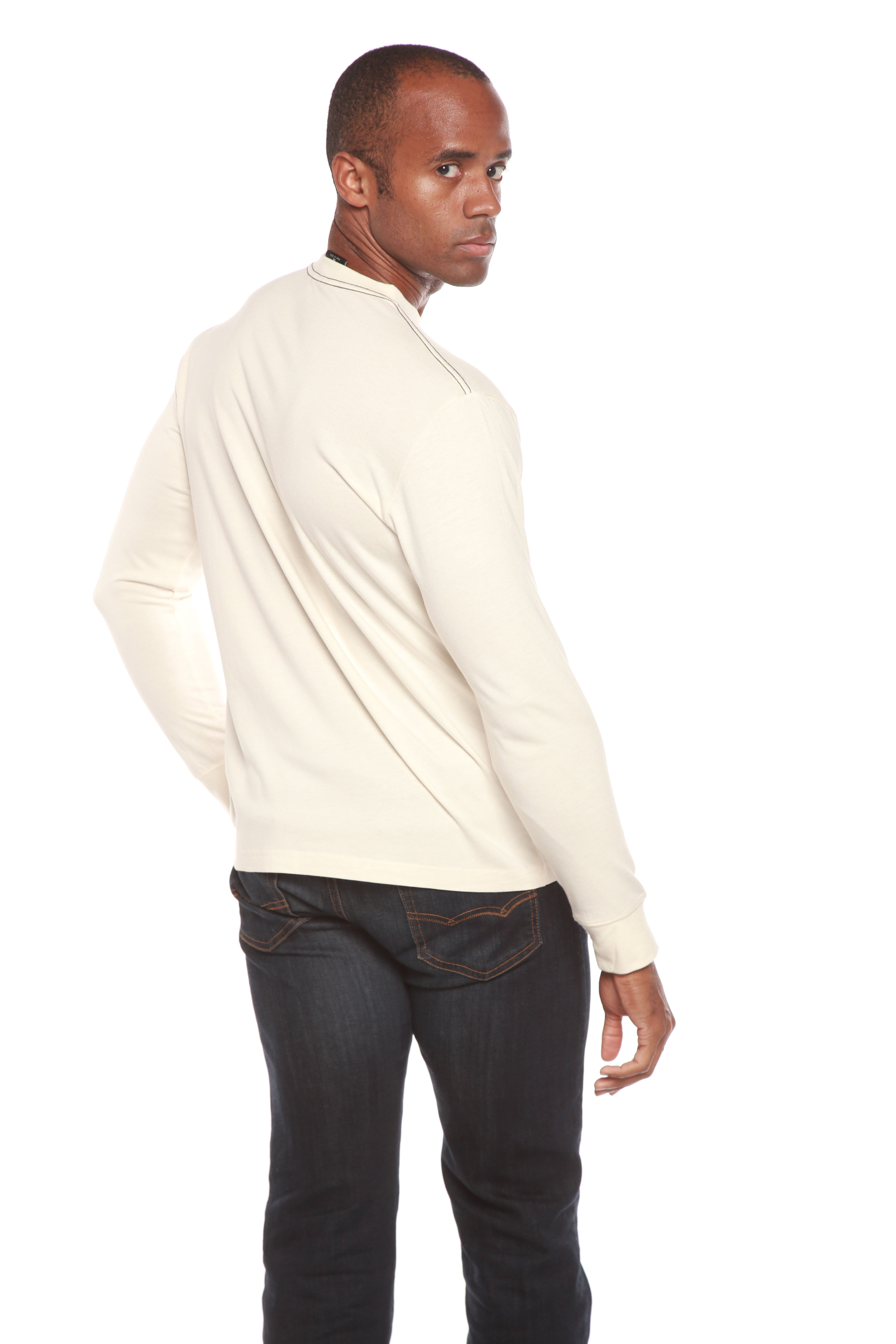Clearance Men's Bamboo Viscose/Organic Cotton Long Sleeve T-Shirt