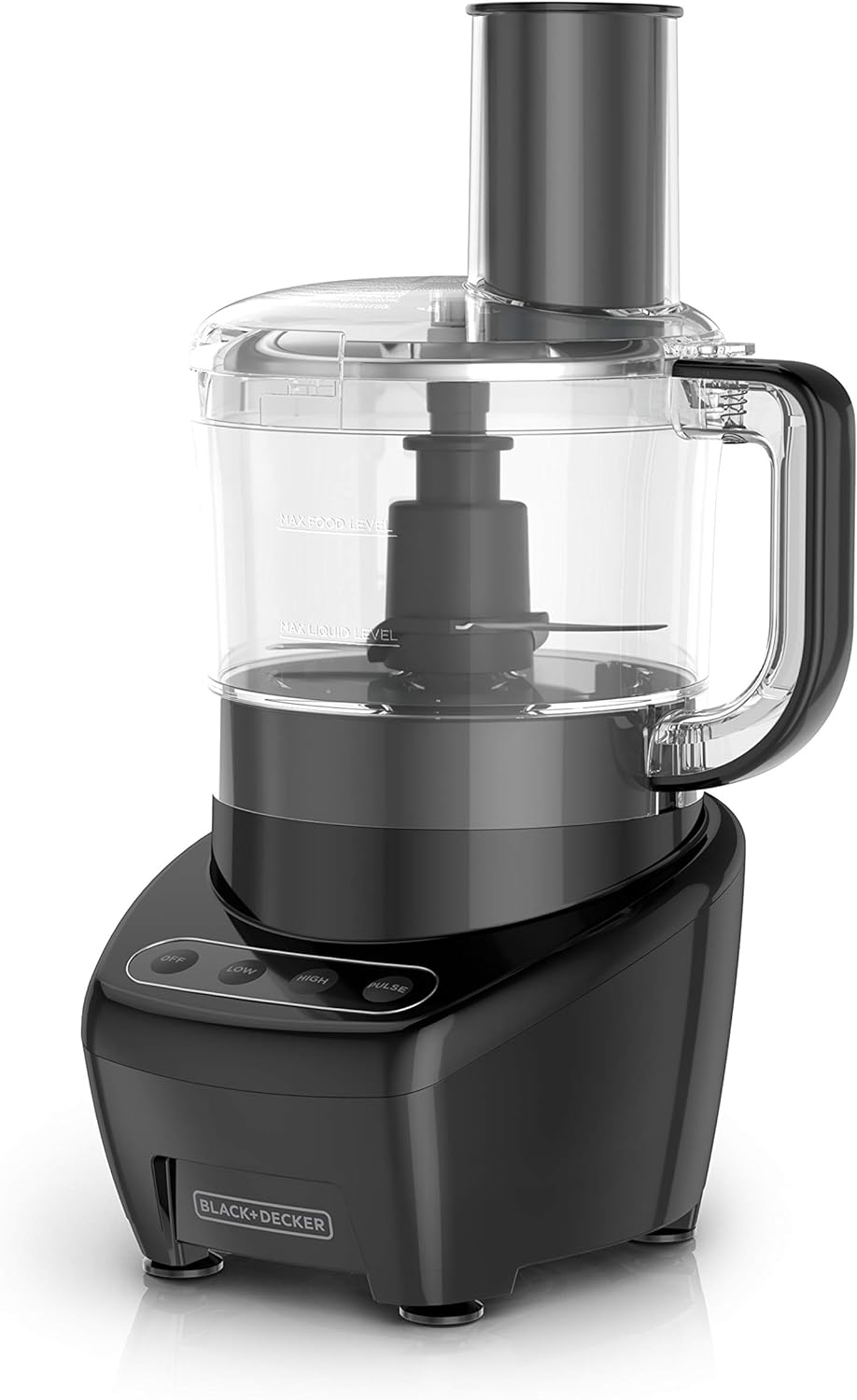 BLACK+DECKER 3-in-1 Easy Assembly 8-Cup Food Processor, Black